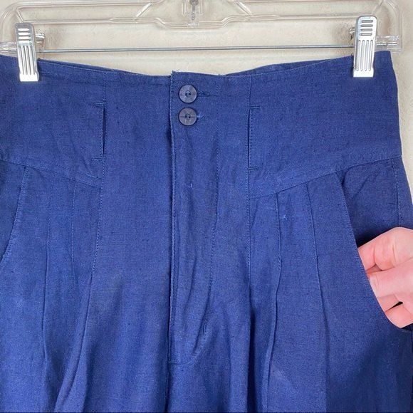 Gitano Vintage Navy Blue High Waisted Pants - Picture 6 of 11